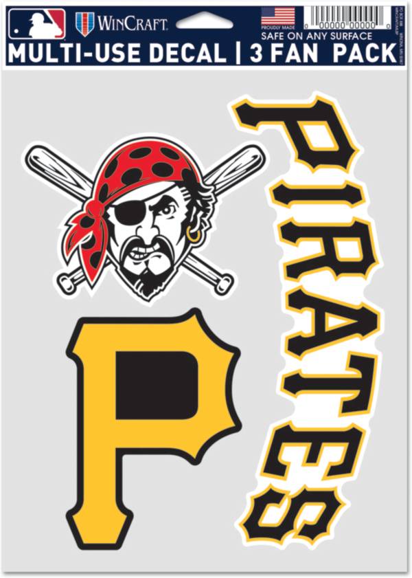 WinCraft Pittsburgh Pirates 3-Pack Decal