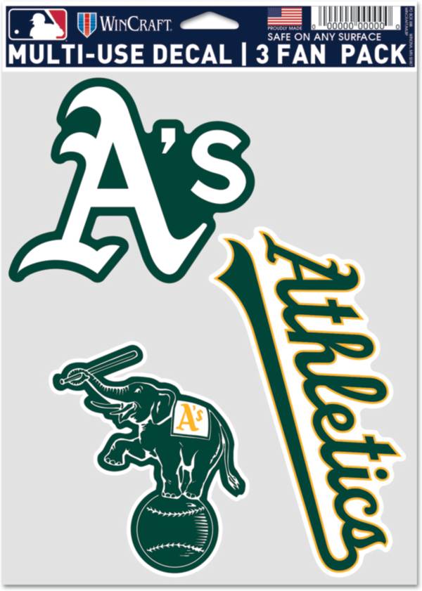 WinCraft Oakland Athletics 3-Pack Decal