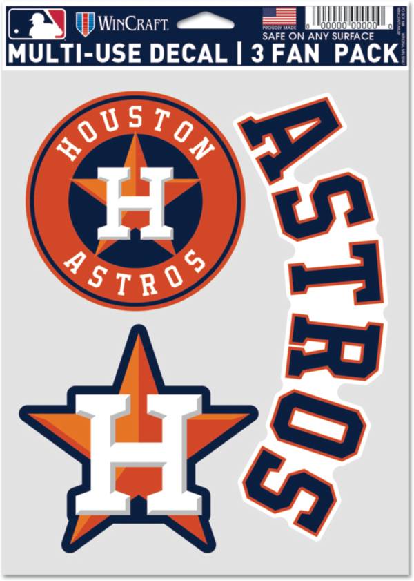 WinCraft Houston Astros 3-Pack Decal