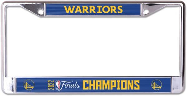 WinCraft 2022 NBA Champions Golden State Warriors License Plate Frame