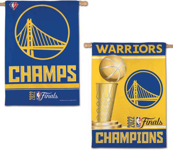 WinCraft 2022 NBA Champions Golden State Warriors 2-Sided Banner Flag