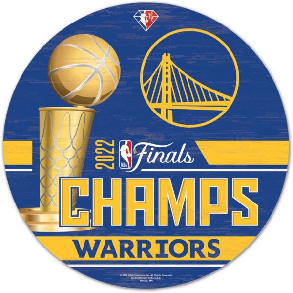 WinCraft 2022 NBA Champions Golden State Warriors Round Sign