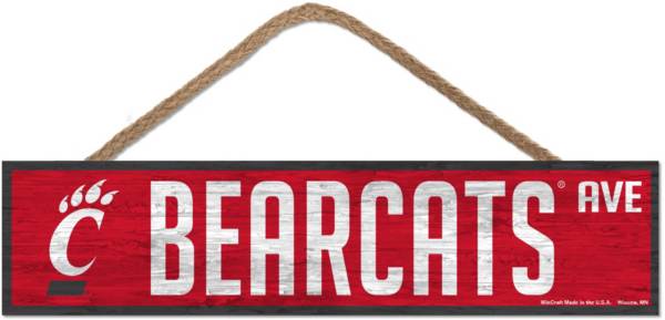 WinCraft Cincinnati Bearcats 4x17 Wood Rope Sign product image
