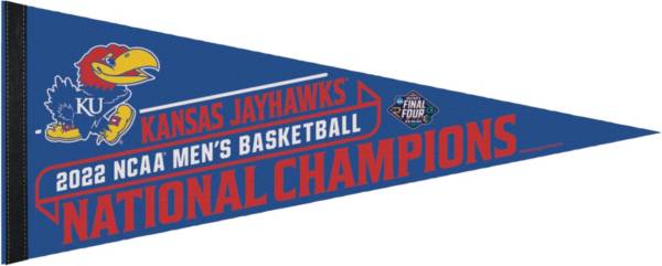 WinCraft Kansas Jayhawks 2022 Men's Basketball National Champions Premium Pennant