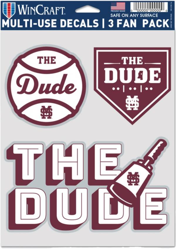 WinCraft Mississippi State Bulldogs Dude  3-Pack Decal product image