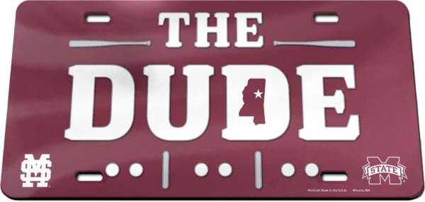 WinCraft Mississippi State Bulldogs Dude License Plate