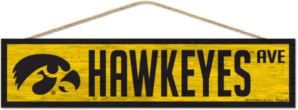 WinCraft Iowa Hawkeyes 4x17 Wood Rope Sign product image