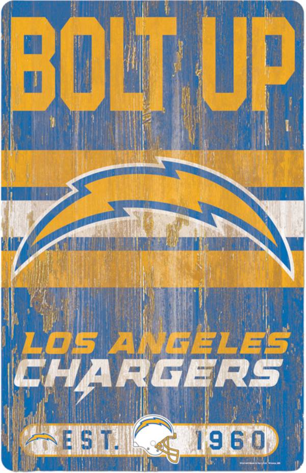 WinCraft Los Angeles Chargers 11'' x 17'' Slogan Sign product image