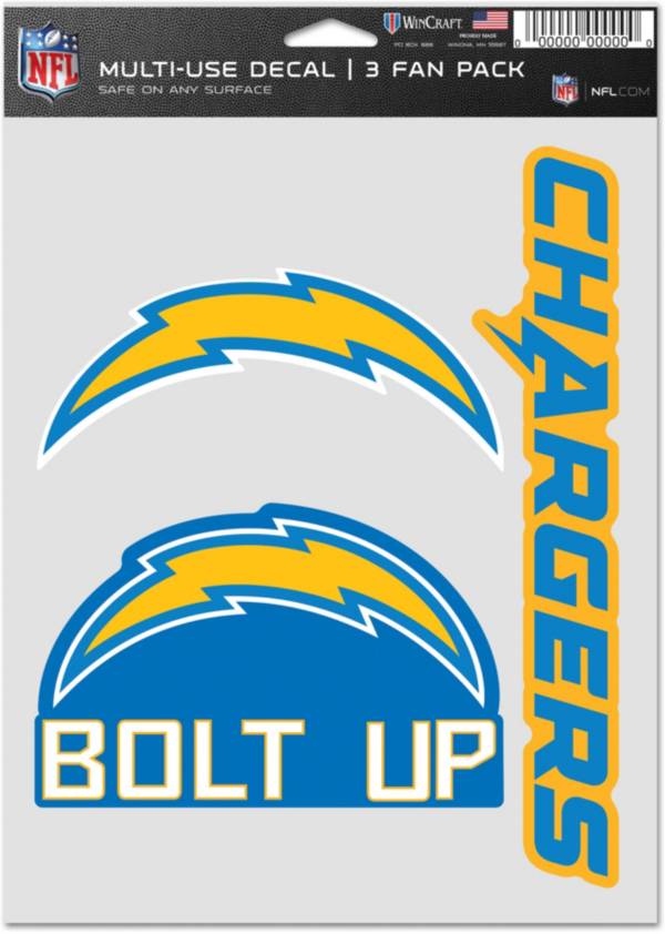 Logo Los Angeles Chargers 3-Pack Fan Decal product image