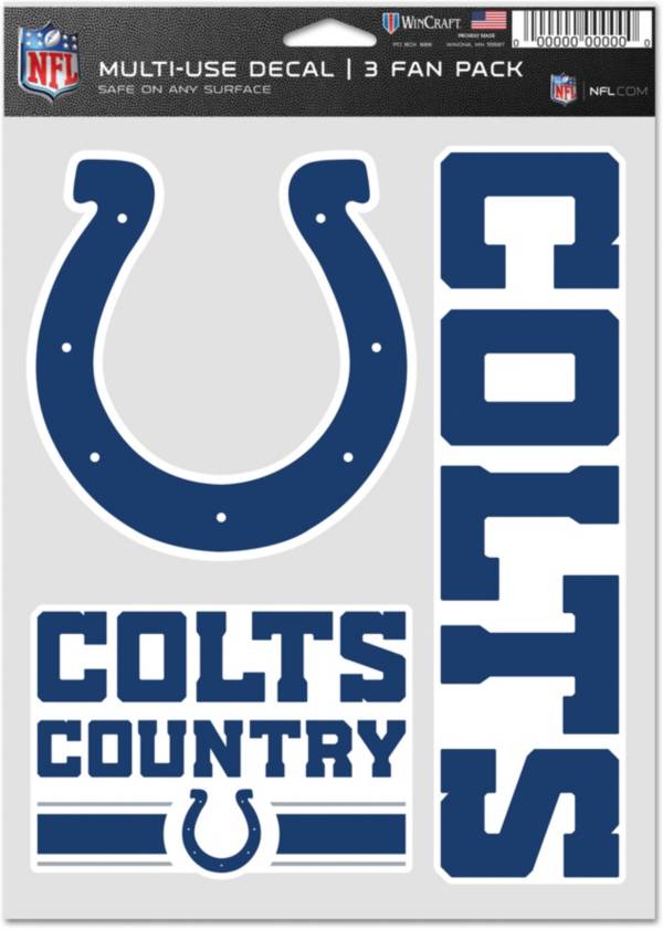 Logo Indianapolis Colts 3-Pack Fan Decal | Dick's Sporting Goods