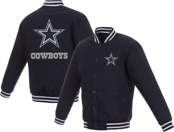 JH Design Dallas Cowboys Navy Polyester Twill Jacket