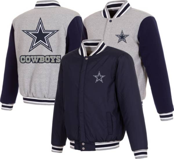 JH Design Dallas Cowboys Navy Reversible Fleece Jacket product image