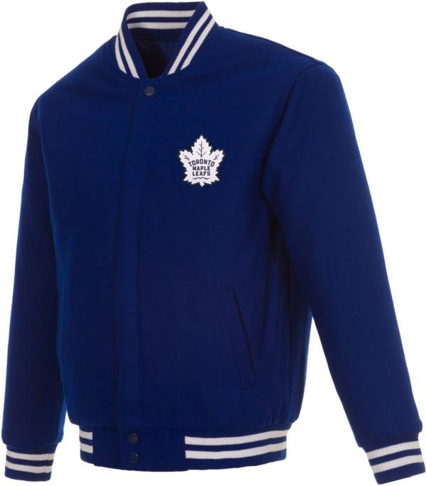 JH Design Toronto Maple Leafs Blue Reversible Wool Jacket product image