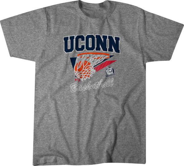 BreakingT UConn Huskies Grey College Basketball Swish T-Shirt product image