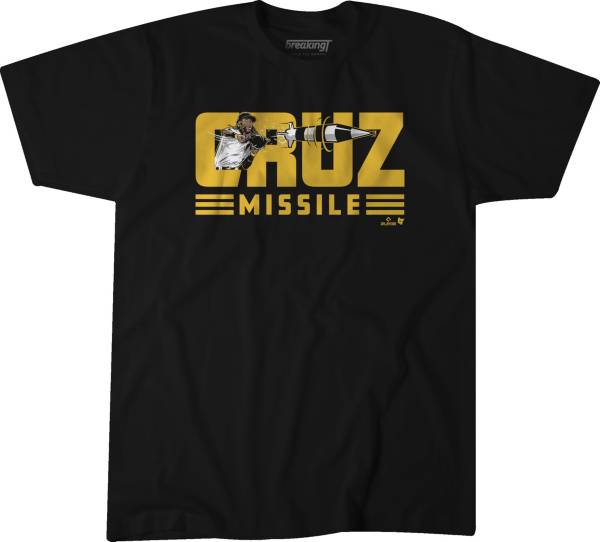 BreakingT Men's Oneil Cruz 'Missle' Black Graphic T-Shirt product image