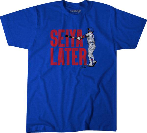 BreakingT Men's Blue 'Seiya Later' Graphic T-Shirt