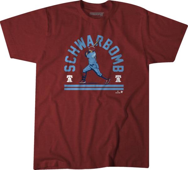 BreakingT Men's Philadelphia Phillies Kyle Schwarber 'Schwarbomb' Graphic T-Shirt product image