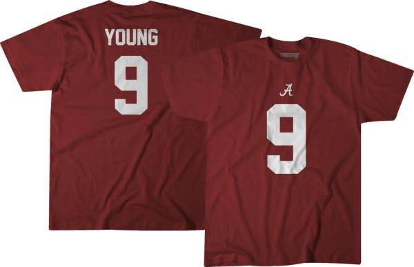 BreakingT Alabama Crimson Tide Bryce Young #9 Crimson Football T-Shirt product image