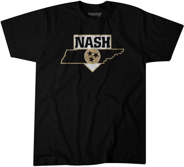 BreakingT Vanderbilt Commodores Black Nashville Home T-Shirt