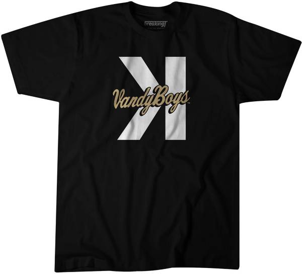 BreakingT Vanderbilt Commodores Black Vandy Boys Backwards K T-Shirt