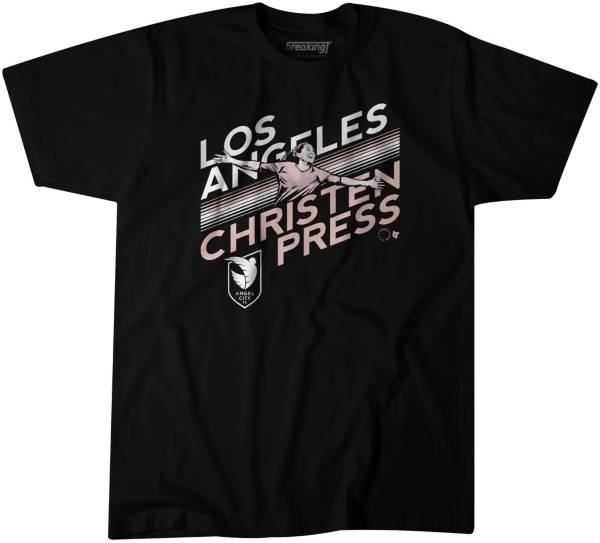 BreakingT Angel City FC Christen Press Black T-Shirt product image