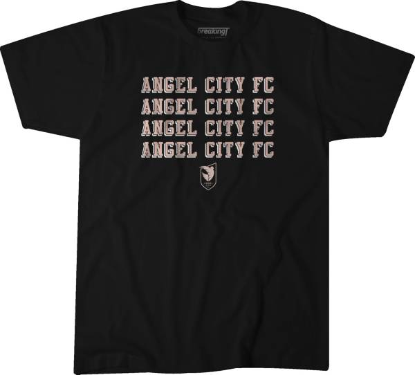 BreakingT Angel City FC Repeat Black T-Shirt product image