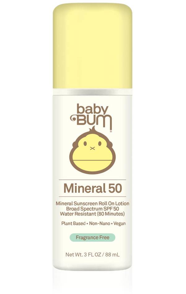 Sun Bum Baby Mineral SPF 50 Sunscreen Roll-On Lotion - Fragrance Free