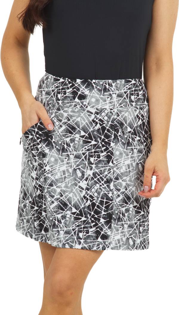 IBKUL Women's 18" Evie Print Golf Skort