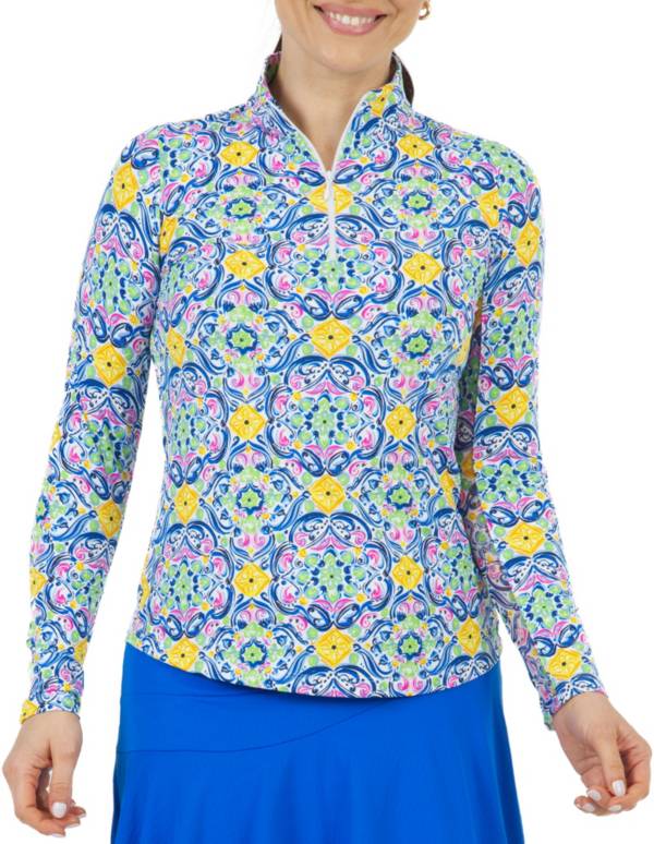 IBKUL Women's Nora Print Long Sleeve Golf Pullover product image