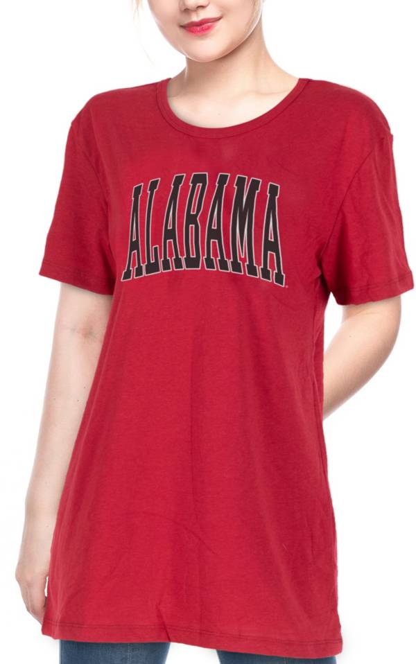 ZooZatZ Women's Alabama Crimson Tide Crimson Garment Wash Oversized T-Shirt product image