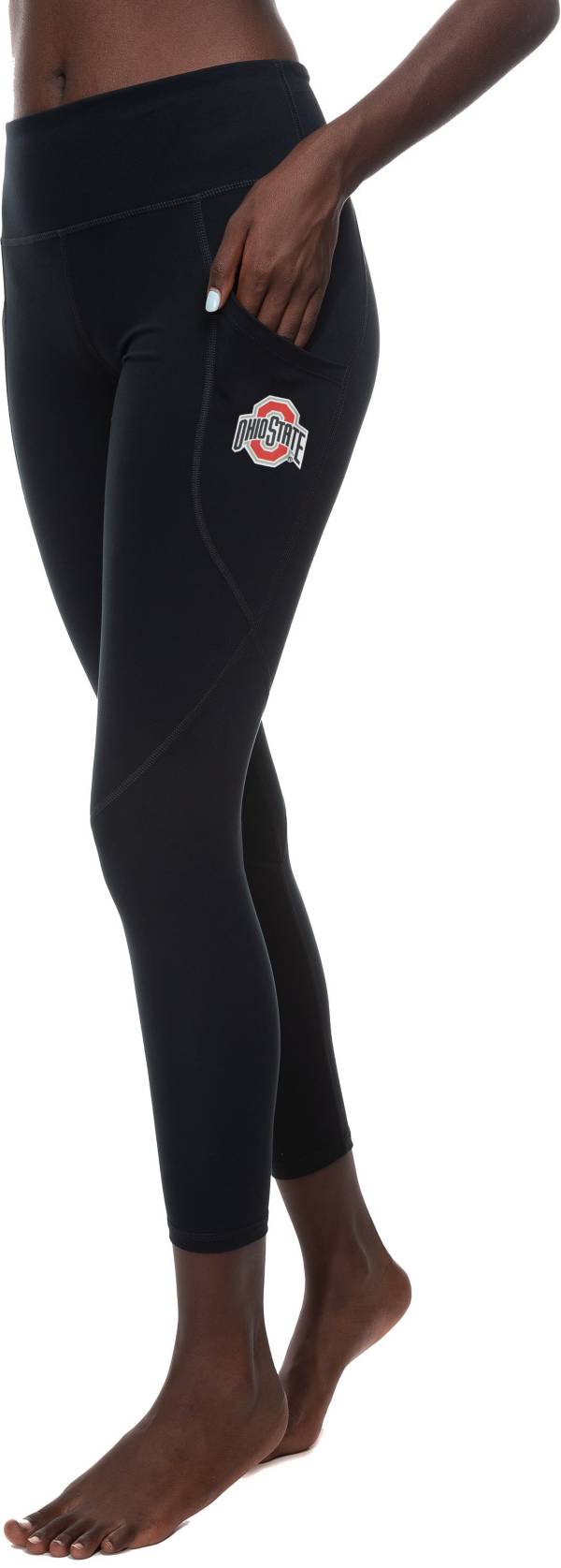 ZooZatZ Women's Ohio State Buckeyes Black High Rise Pocket Leggings product image
