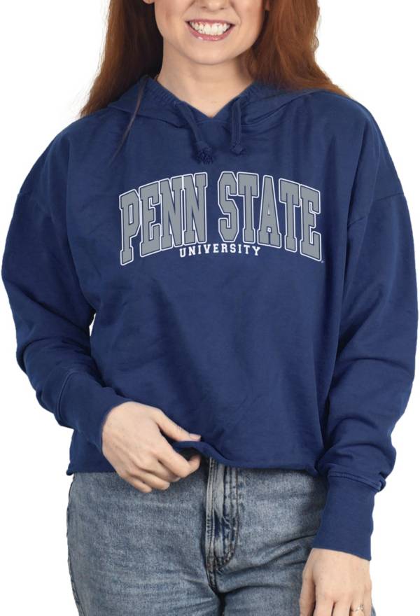 ZooZatZ Women's Penn State Nittany Lions Blue French Terry Cropped Hoodie product image
