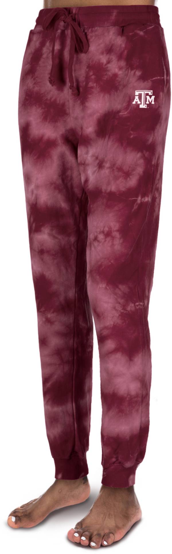 ZooZatZ Women's Texas A&M Aggies Maroon Tie-Dye High-Waisted Joggers