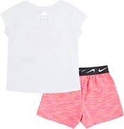 Nike Toddler Girls' Space Dye Short Sleeve T-Shirt And Shorts Set product image