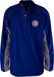 MLB Men's Big and Tall Chicago Cubs Royal Quarter-Zip Sweatshirt product image