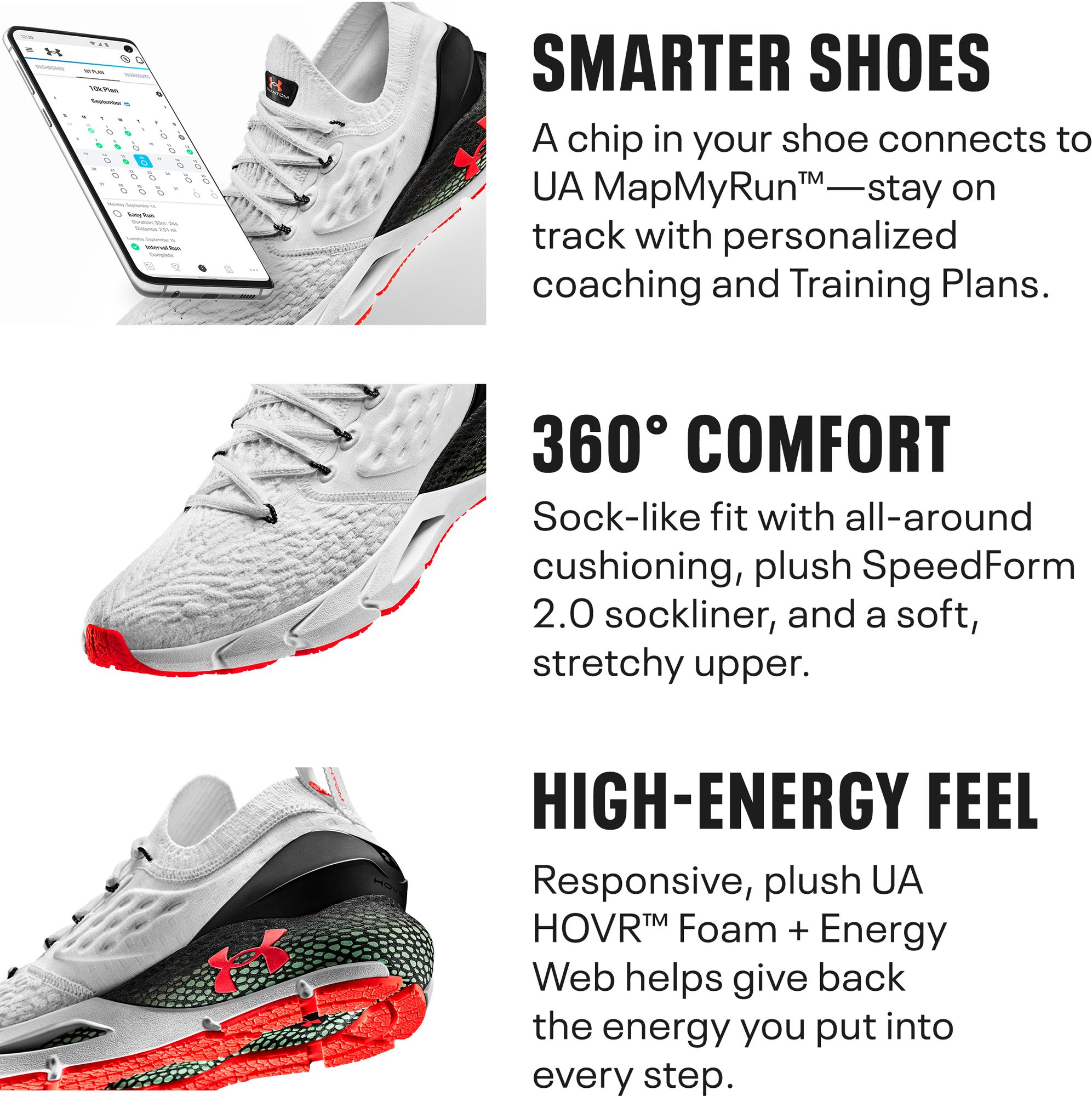 under armour men's hovr phantom upstream cm running shoes