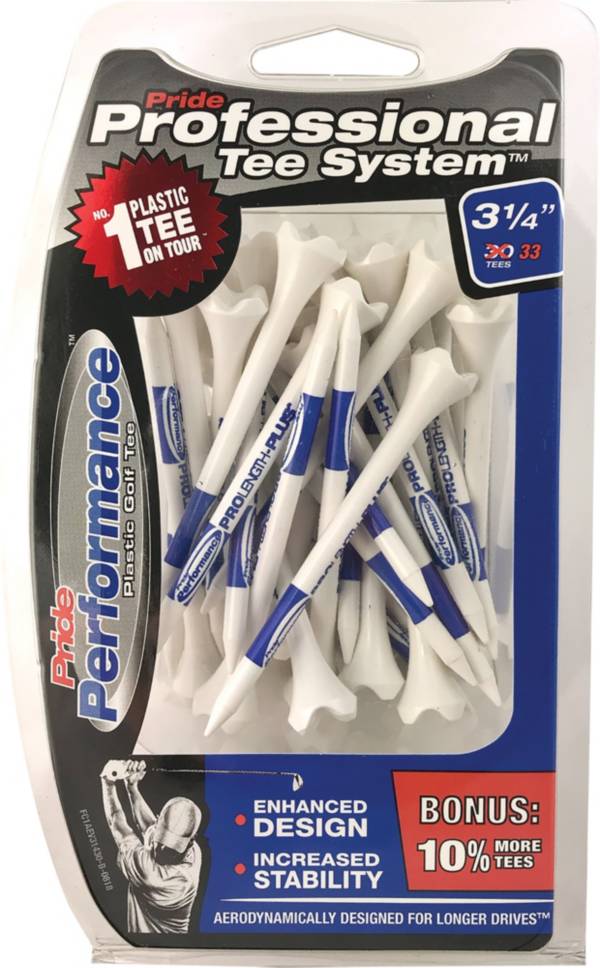 Pride Sports 3.25" Evolution Golf Tees – 30-Pack