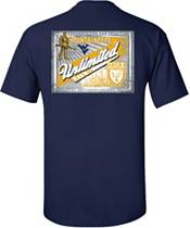 New World Graphics Men's West Virginia Mountaineers Blue Ducks Unlimited Label T-Shirt product image
