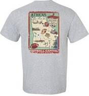 New World Graphics Men's Georgia Bulldogs Grey Vintage Map T-Shirt product image