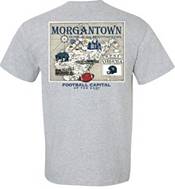 New World Graphics Men's West Virginia Mountaineers Grey Vintage Map T-Shirt product image
