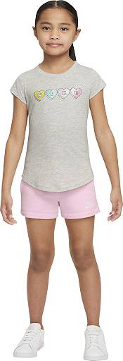 Nike Little Girls' Swoosh Heart Short Sleeve T-Shirt product image