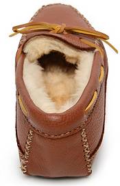 Minnetonka Men's Sheepskin Moose Moccasin Slippers product image