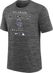 Nike Youth Boys' Colorado Rockies Dark Gray Authentic Collection Velocity T-Shirt product image
