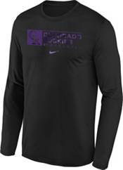 Nike Youth Boys' Colorado Rockies Black Authentic Collection Dri-FIT Legend Long Sleeve T-Shirt product image