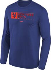 Nike Youth Boys' New York Mets Blue Authentic Collection Dri-FIT Legend Long Sleeve T-Shirt product image