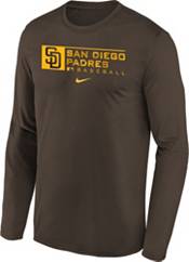 Nike Youth Boys' San Diego Padres Gray Authentic Collection Dri-FIT Legend Long Sleeve T-Shirt product image