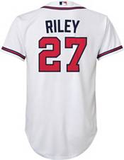 Nike Youth Atlanta Braves Austin Riley #27 White Replica Baseball Jersey product image