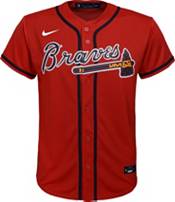 Nike Youth Atlanta Braves Dansby Swanson #7 Red Replica Baseball Jersey product image