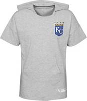 MLB Girls' Kansas City Royals Gray Clubhouse Short Sleeve Hoodie product image