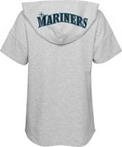 MLB Girls' Seattle Mariners Gray Clubhouse Short Sleeve Hoodie product image